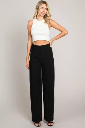 Twill Wide Leg Trousers