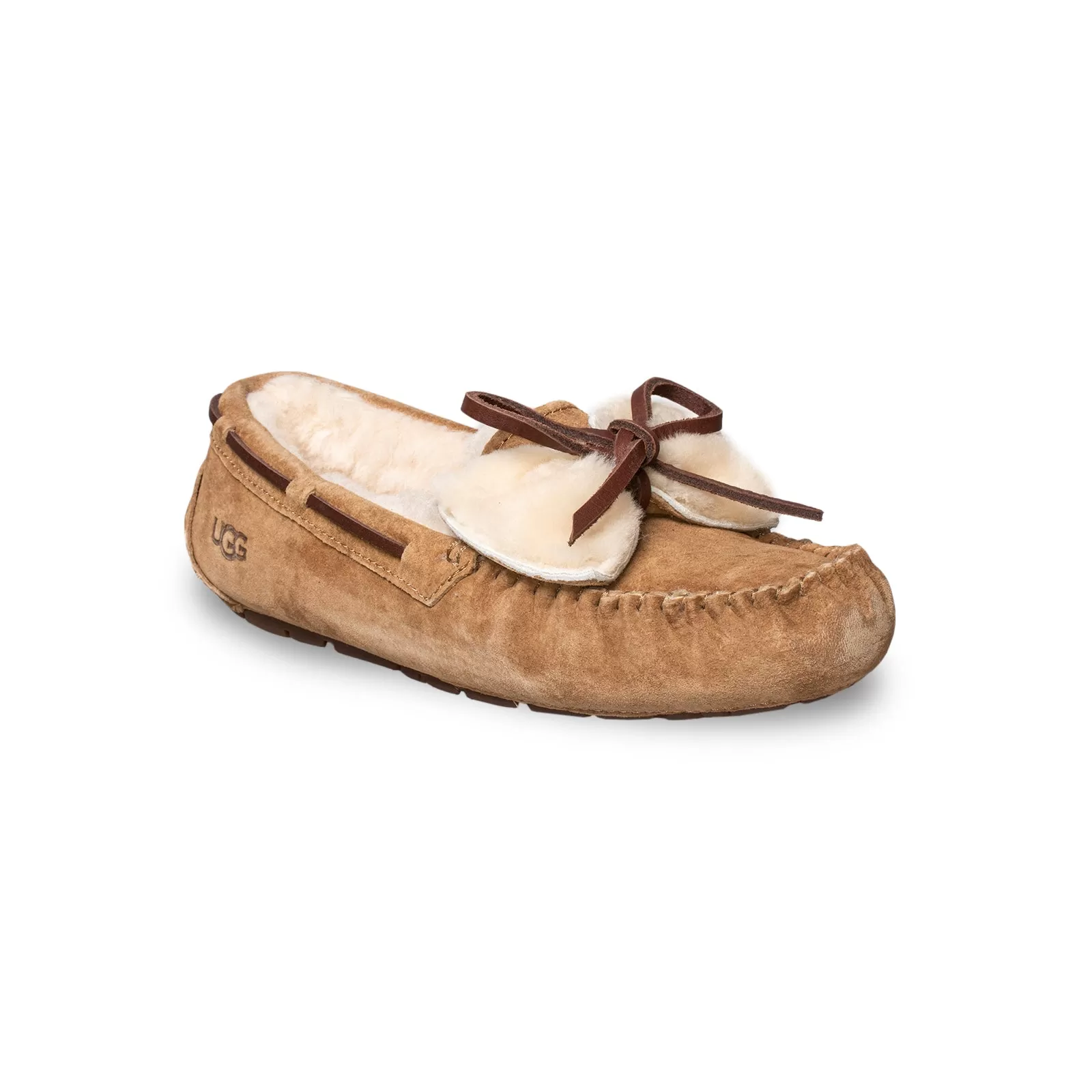 UGG Dakota Double Bow Chestnut Slippers - Women's