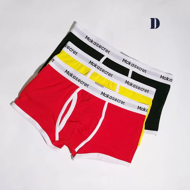 Underwear Men Cotton Boxer 3pcs/lot pouch open Boxers Shorts