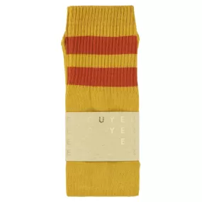 Unisex Tube Socks - Mustard / Orange