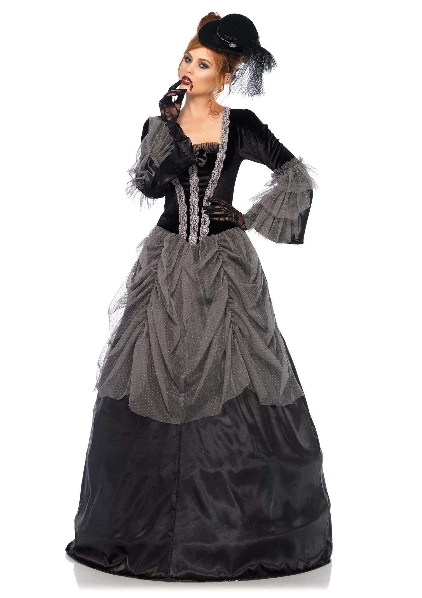 Velvet Victorian Ball Gown Costume