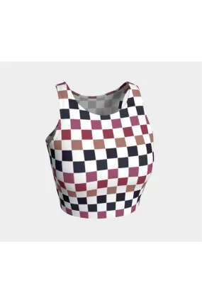 Very Berry Checkered Athletic Top