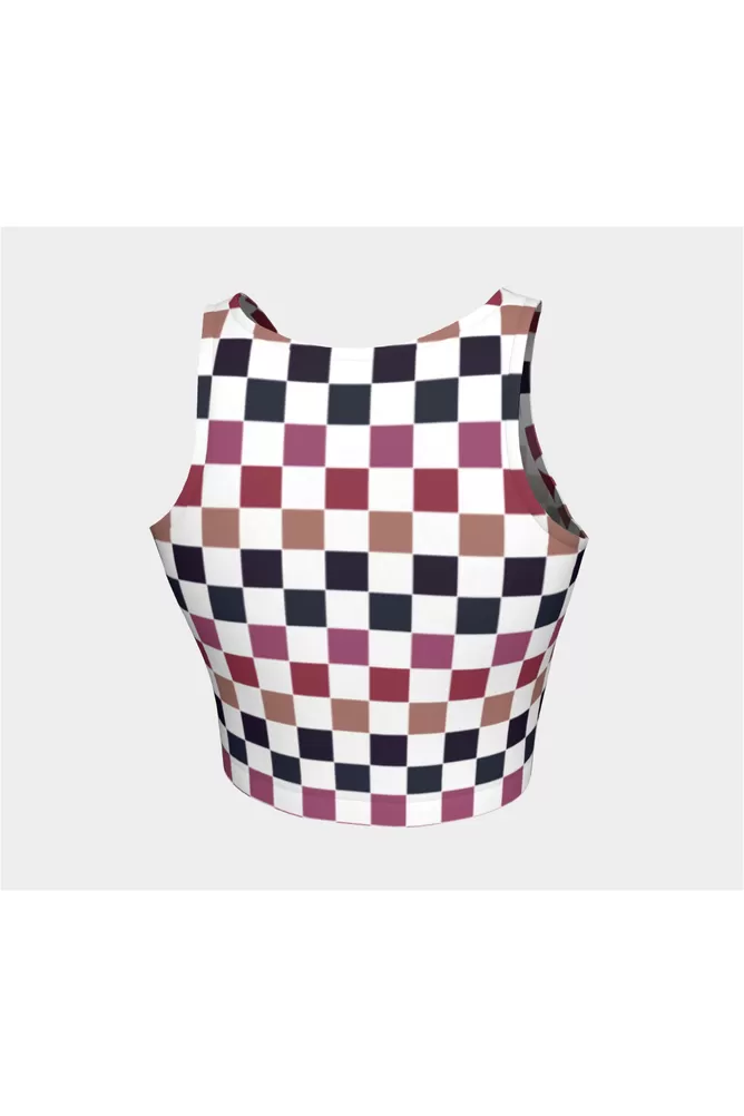 Very Berry Checkered Athletic Top