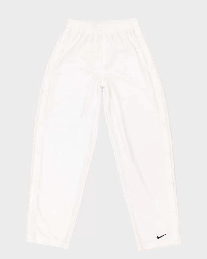 Vintage Men's White Nike Popper Pants - M