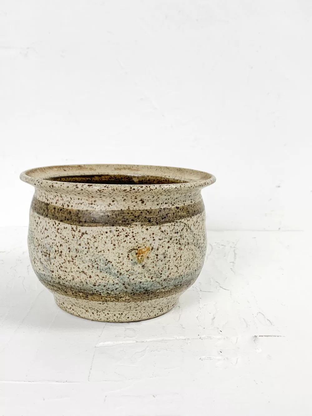 Vintage Speckled Earth Tone Studio Pottery