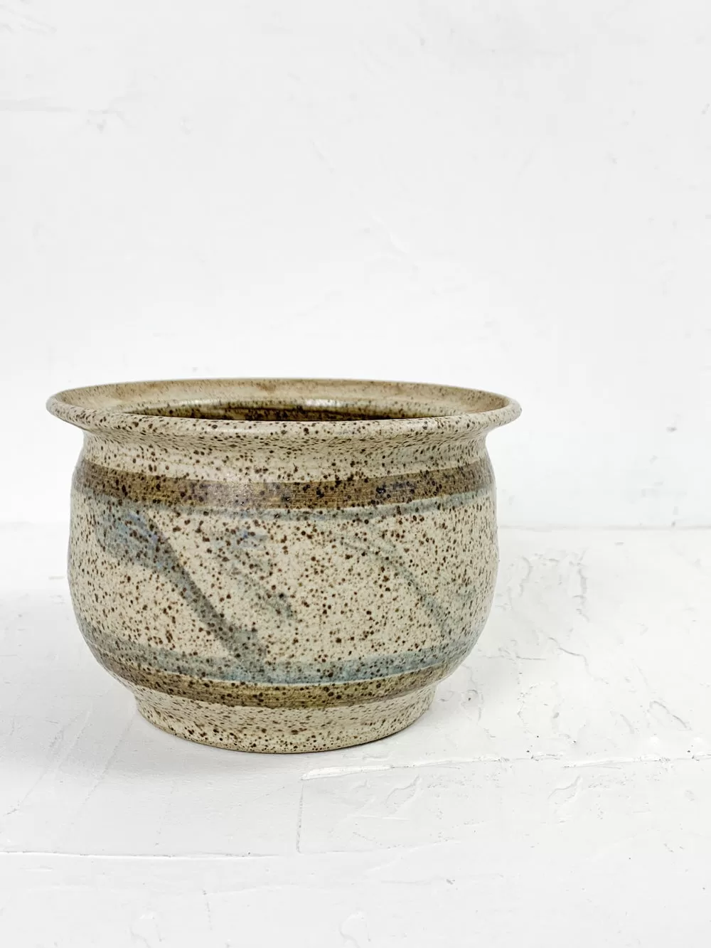 Vintage Speckled Earth Tone Studio Pottery