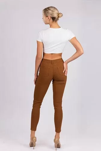 Wakee Denim Stretch Jegging Jean Skinny - Tan