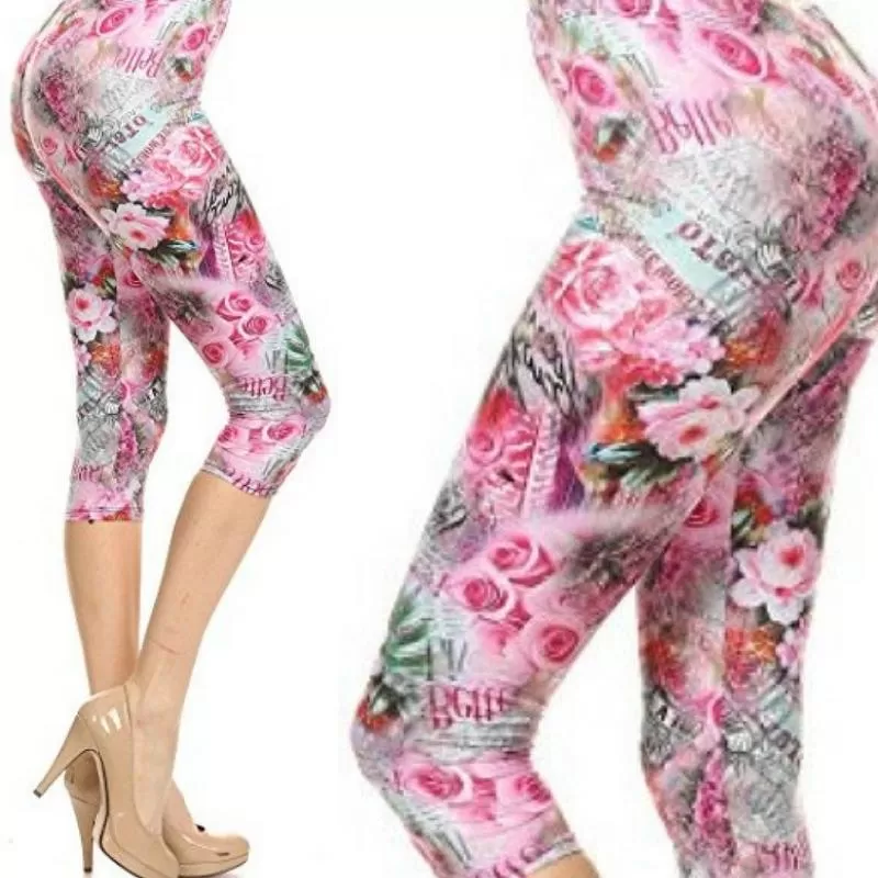 Wicked Soft Meet Me in Paris Capri OS Leggings