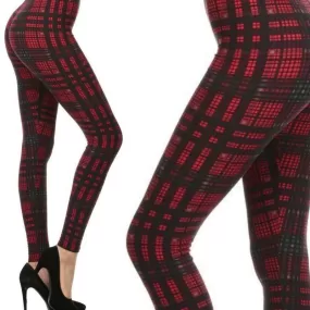 Wicked Soft Plaid Tidings OS Leggings