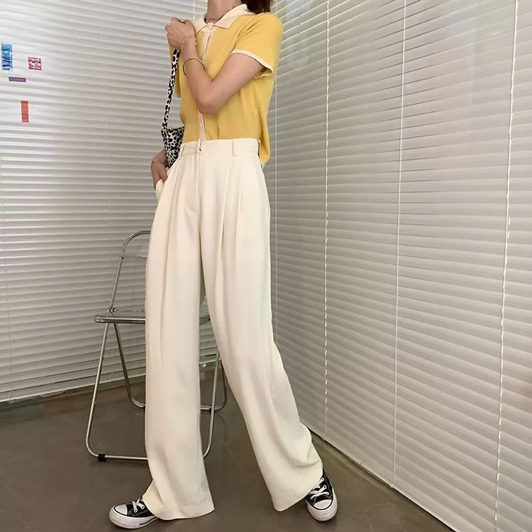 Wide-Leg Dress Pants dd8