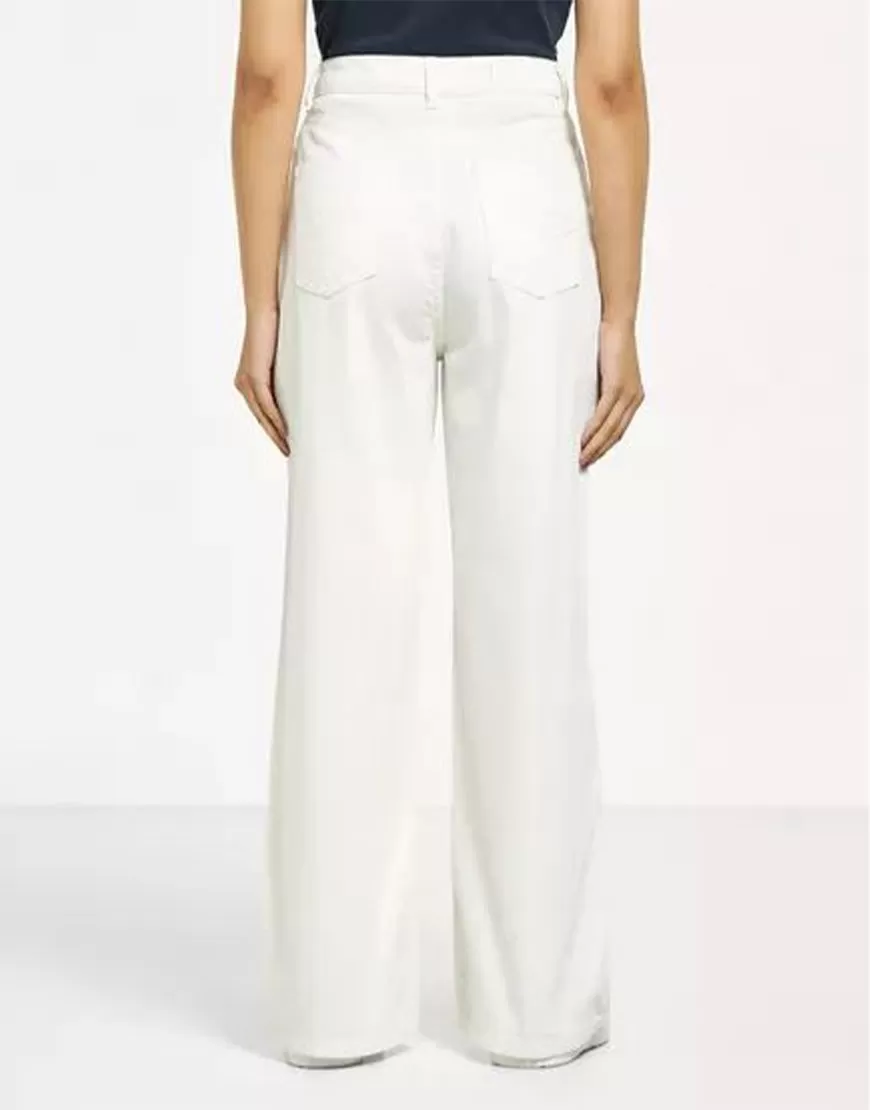 Wide Leg Jeans Milky White