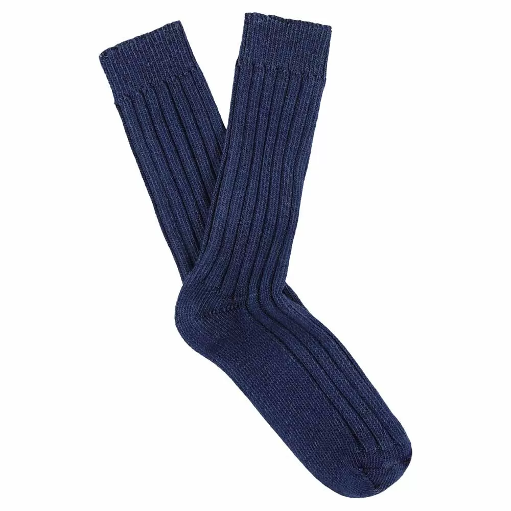 Women Crew Socks - Indigo Dyed