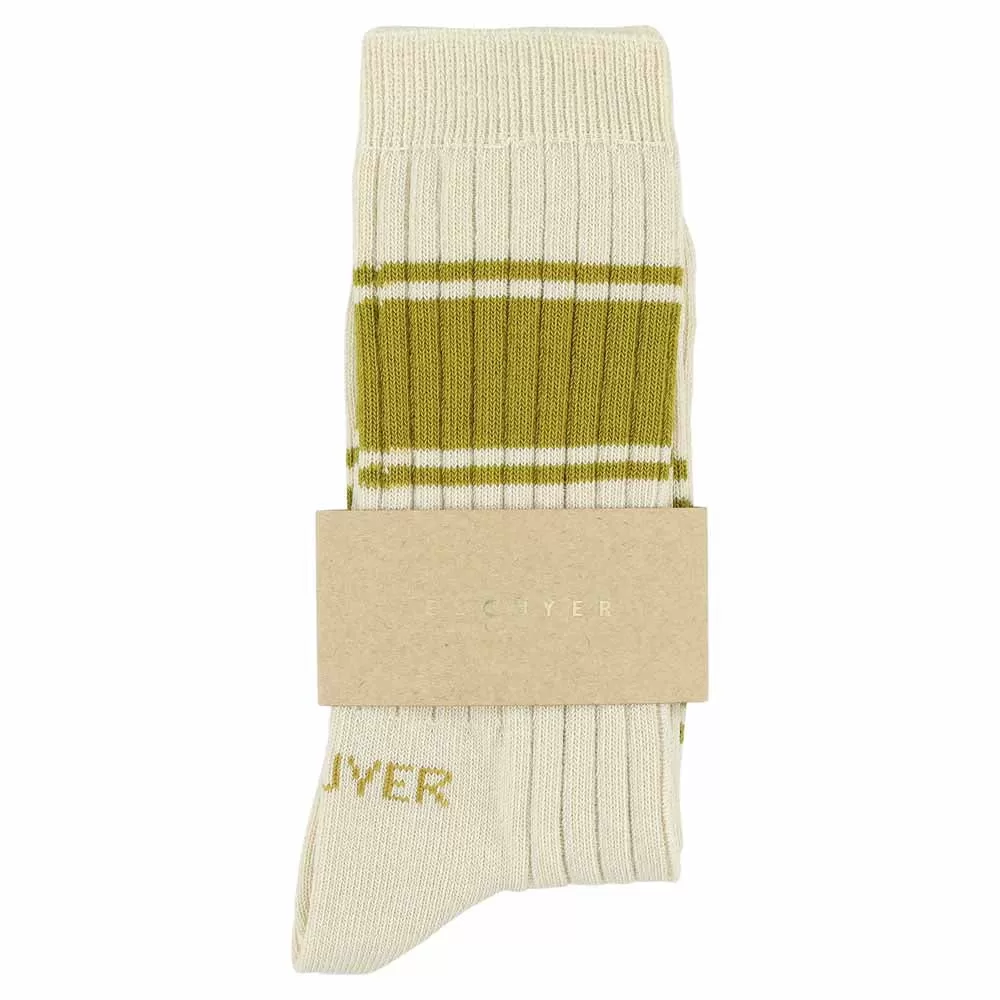 Women Logo Stripe - Ecru / Gold