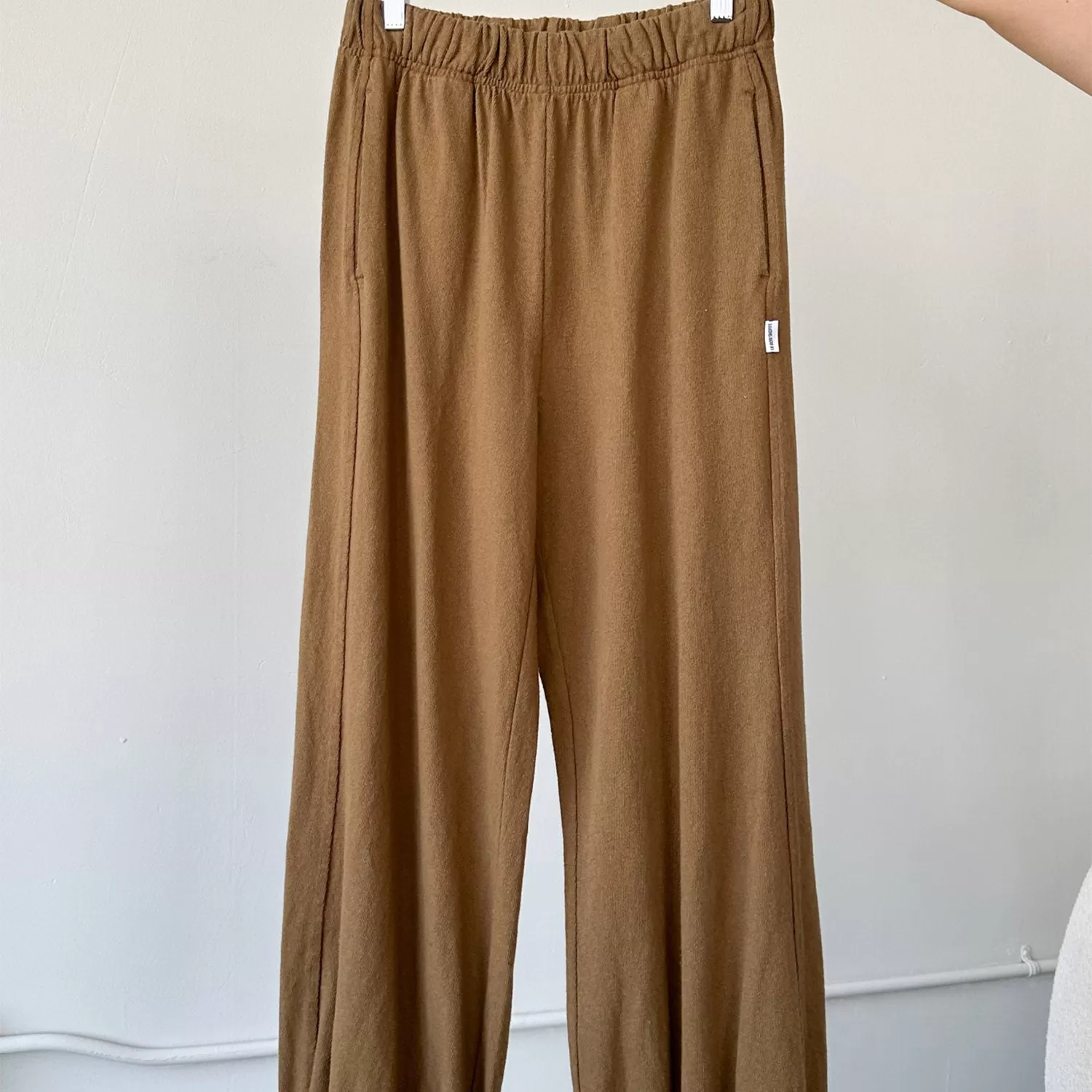 Womens Cotton Balloon Pants - Tobacco