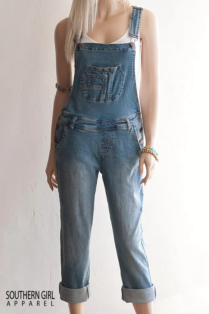 Women's Denim Bib Overall Pants