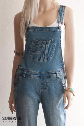 Women's Denim Bib Overall Pants