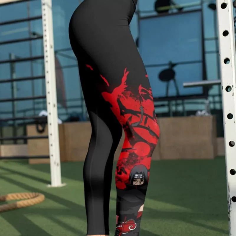 Women's Naruto 'Akatsuki | Itachi' Leggings Yoga Pants