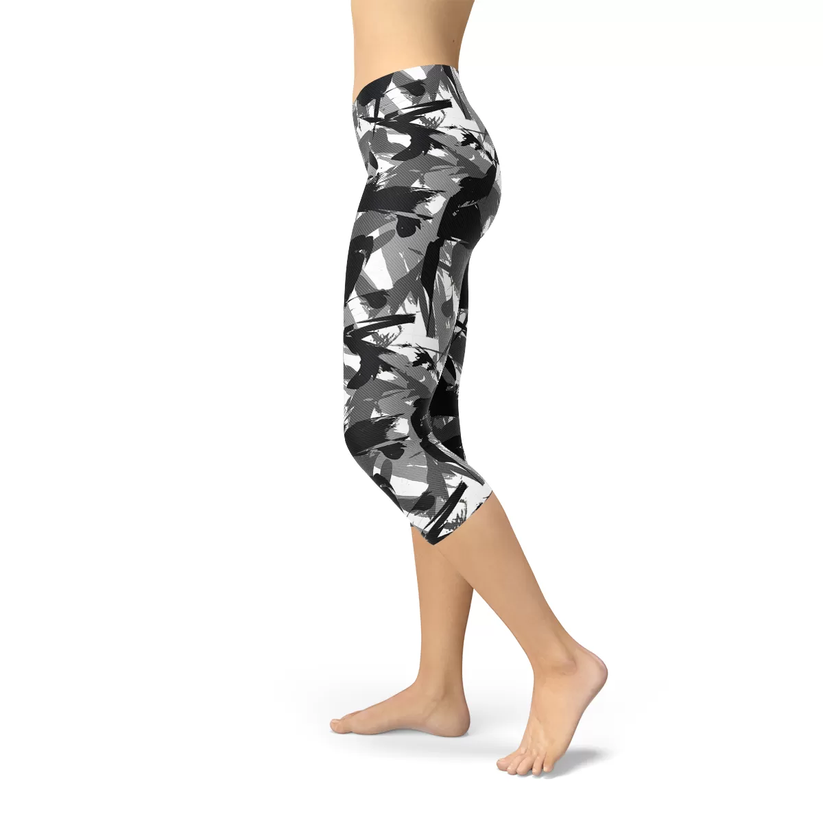 Womens Urban Camo Capri Leggings