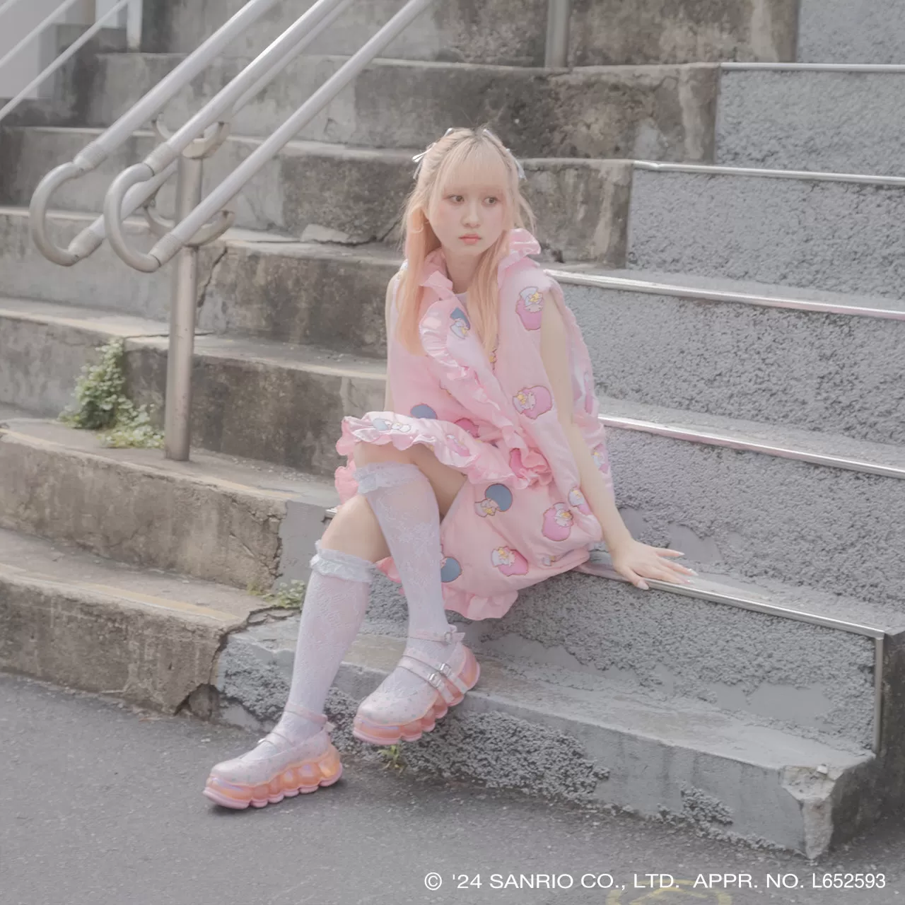 【受注予約】Quilting Liner Vest / Pink / Little Twin Stars x MIKIOSAKABE / MSLTV01